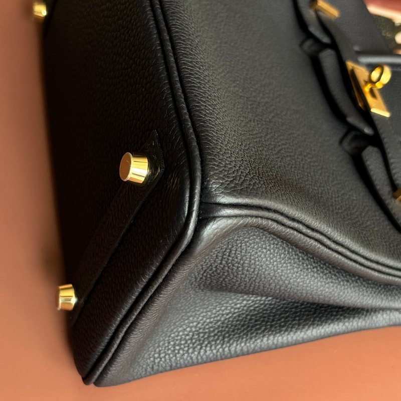 U刻 割愛釋出 ::HERMES:: 愛馬仕深藍色金釦 BIRKIN 25手提包 柏金包-13