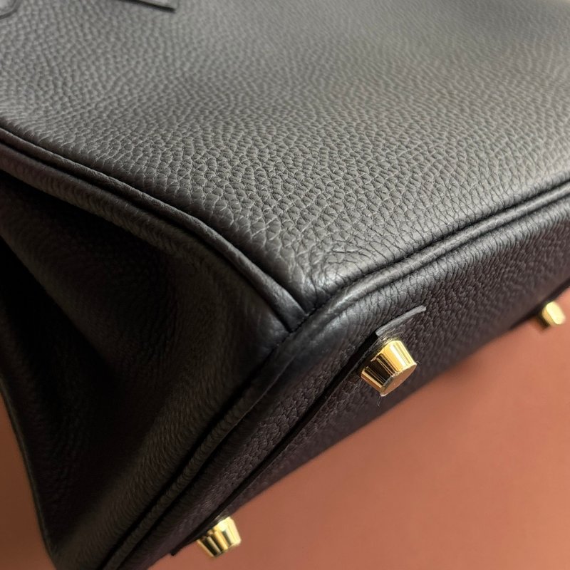 U刻 割愛釋出 ::HERMES:: 愛馬仕深藍色金釦 BIRKIN 25手提包 柏金包-14