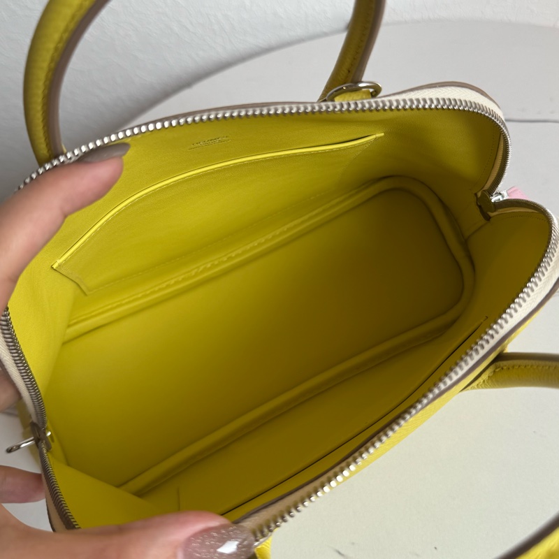 Hermes黃粉拼色Bolide25-14