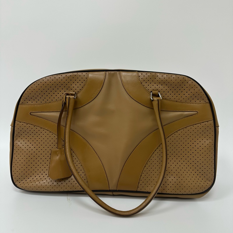 【赫蒂國際精品】Prada 普拉達 皮革保齡球包 vintage-2