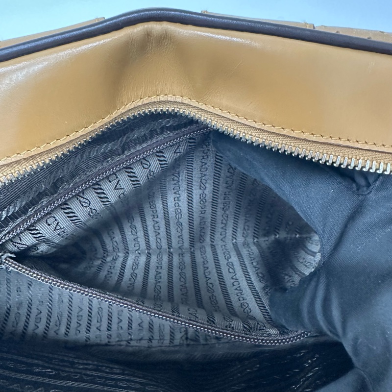 【赫蒂國際精品】Prada 普拉達 皮革保齡球包 vintage-9