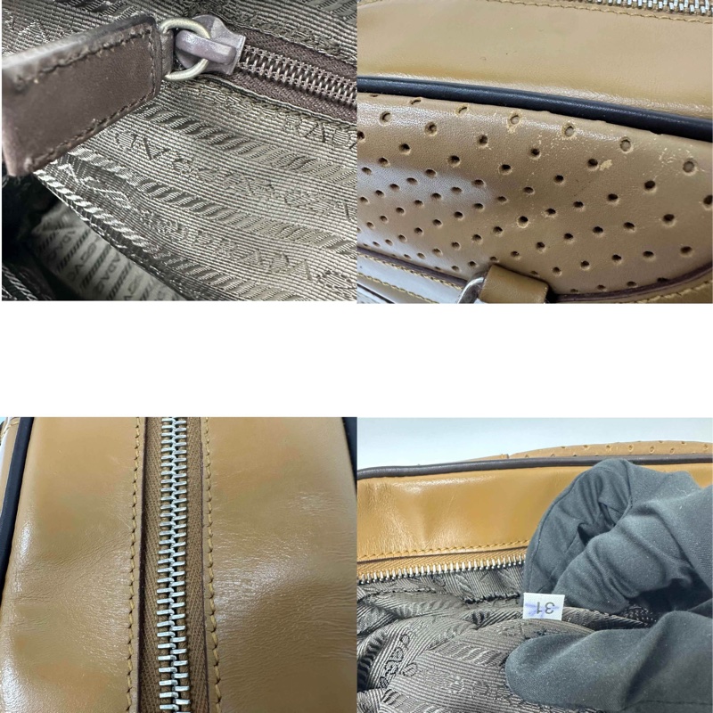 【赫蒂國際精品】Prada 普拉達 皮革保齡球包 vintage-13
