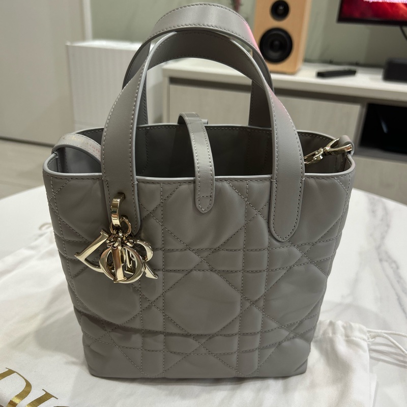 Dior Toujours 小型直式托特包 灰色-6