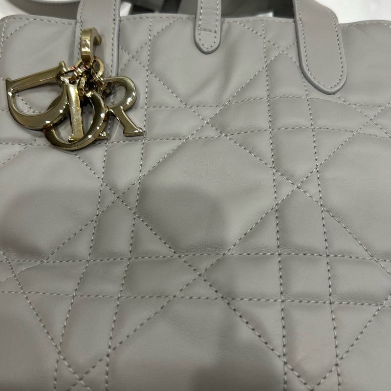 Dior Toujours 小型直式托特包 灰色-18
