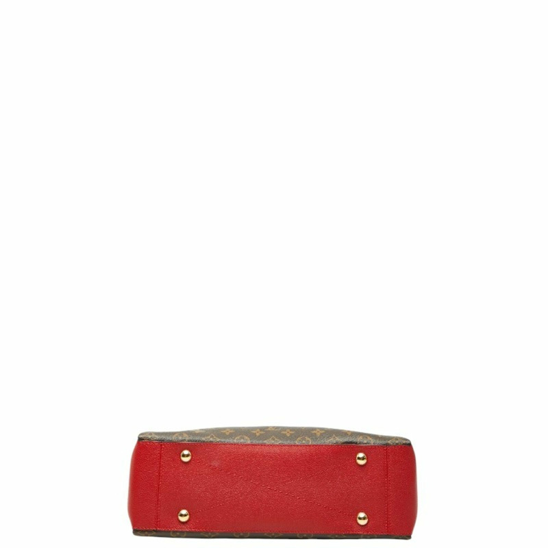 路易威登 Monogram Surenne MM 手提包、單肩包 M43773，棕色櫻桃紅皮革，女士款-2