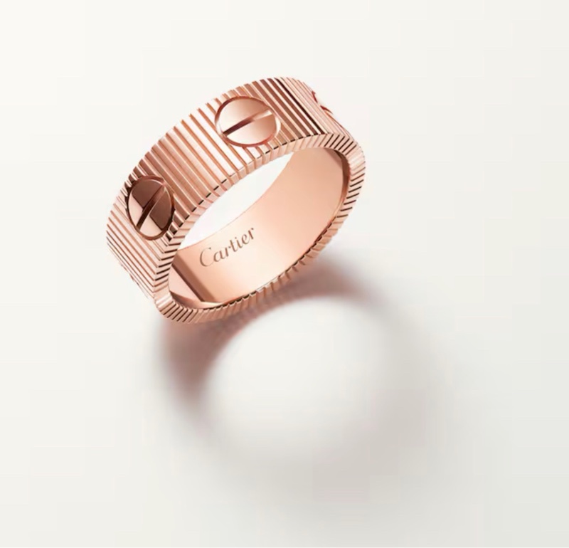 Cartier LOVE UNLIMITED戒指 玫瑰金-1
