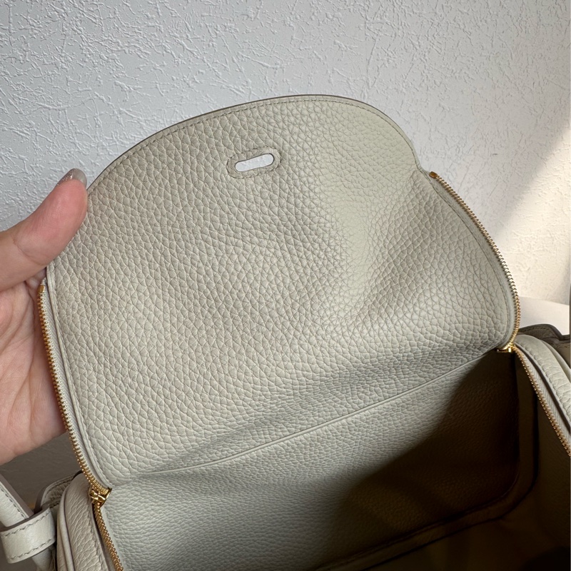 Hermes 8L冰川白金釦lindy26-15