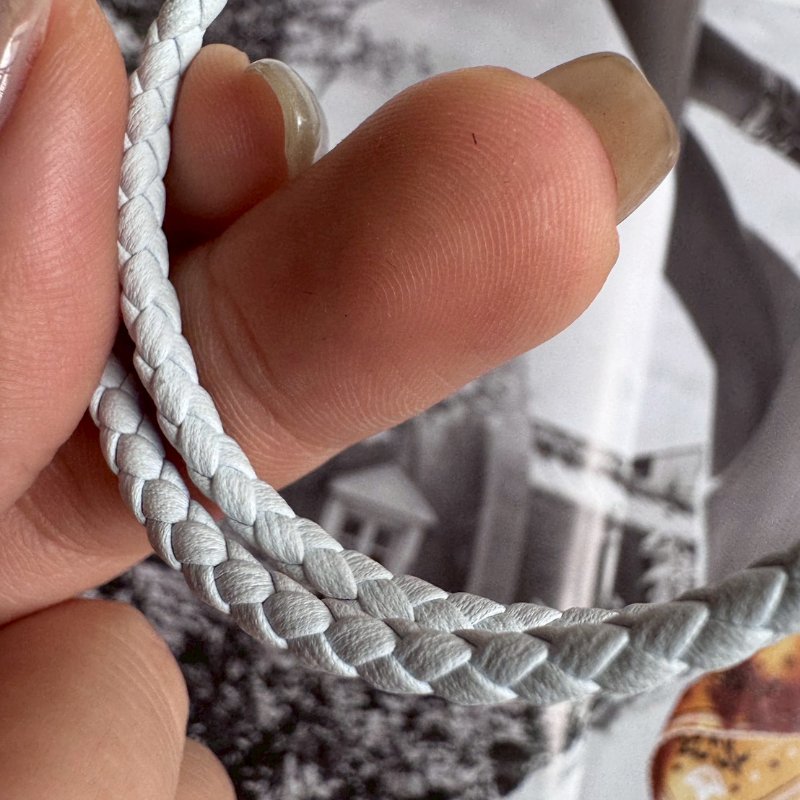 💖超級百搭 Hermes 白色皮革金色豬鼻子Logo手環-7