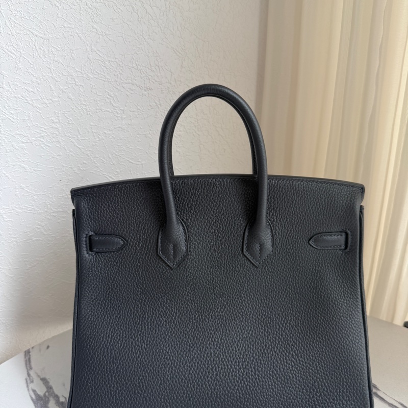 Hermes birkin25 鉑金 深藍金釦超級美-6