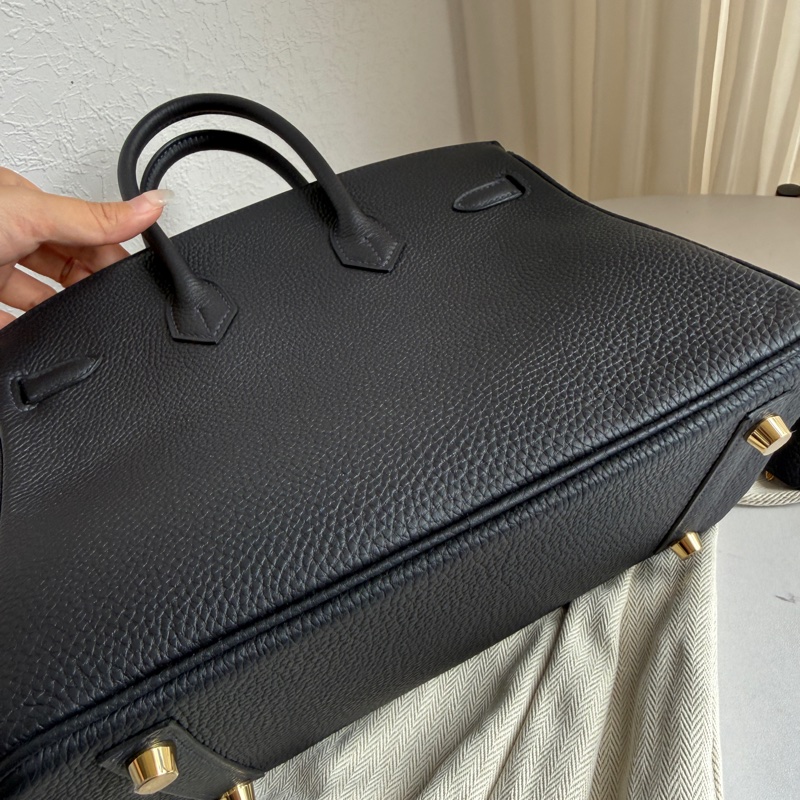 Hermes birkin25 鉑金 深藍金釦超級美-18