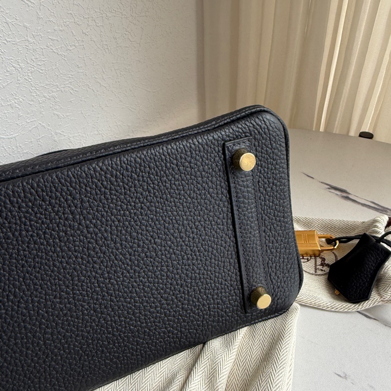 Hermes birkin25 鉑金 深藍金釦超級美-20