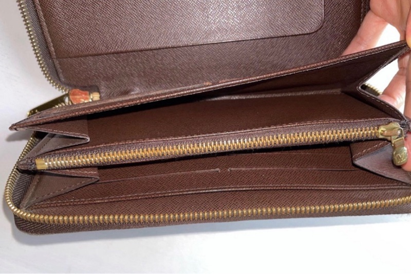 Louis Vuitton LDamier Zippy Organizer N60003長夾棋盤格有購買證 信用卡12張-2