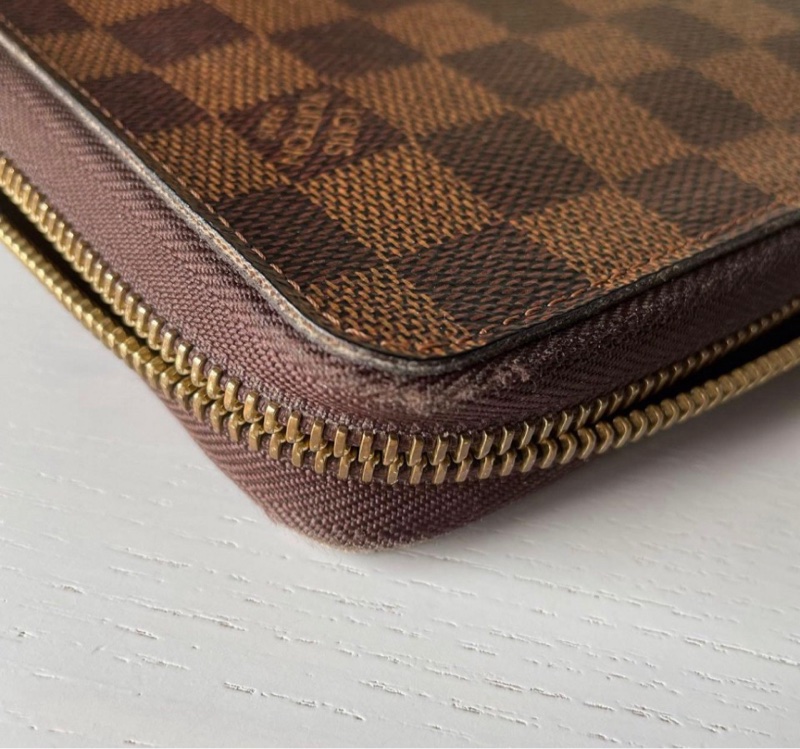 Louis Vuitton LDamier Zippy Organizer N60003長夾棋盤格有購買證 信用卡12張-7