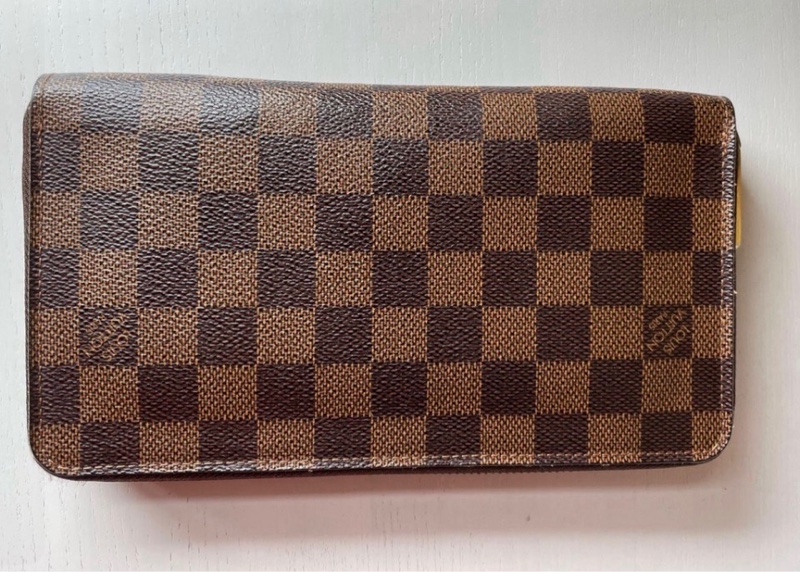 Louis Vuitton LDamier Zippy Organizer N60003長夾棋盤格有購買證 信用卡12張-9