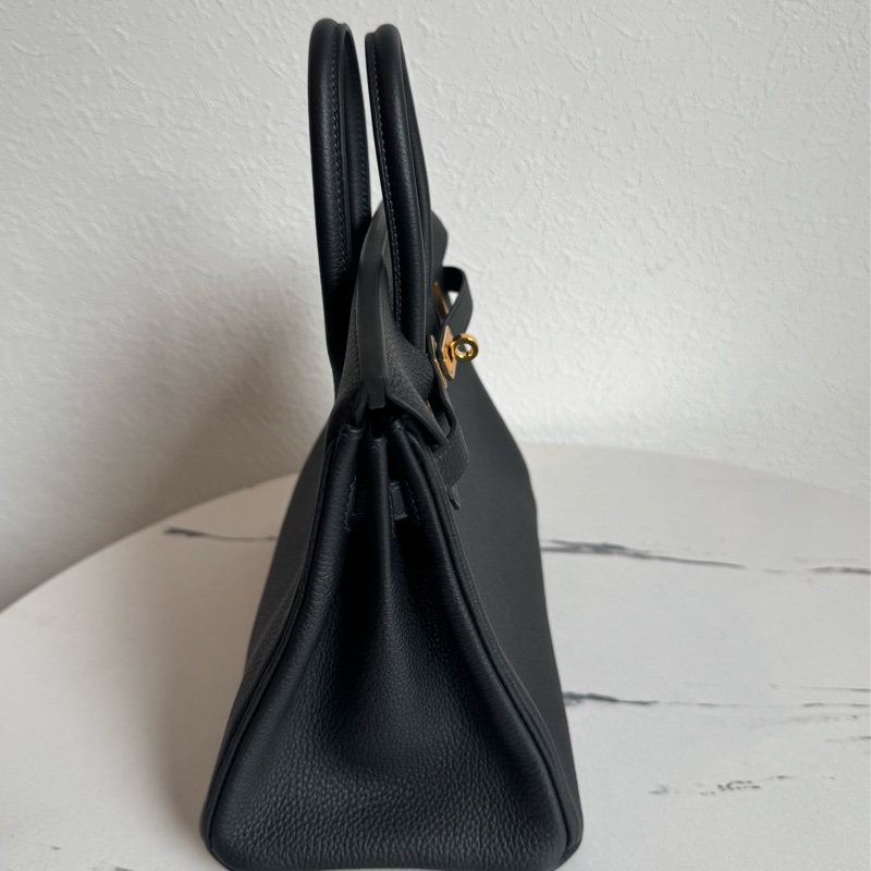 Hermes深藍色金釦Birkin25-3