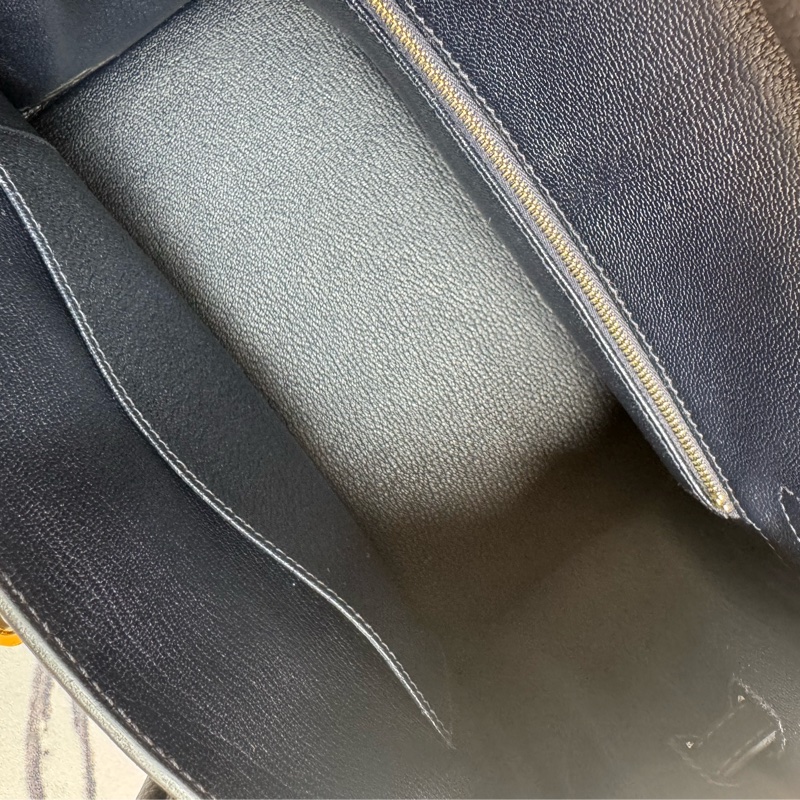 Hermes深藍色金釦Birkin25-16