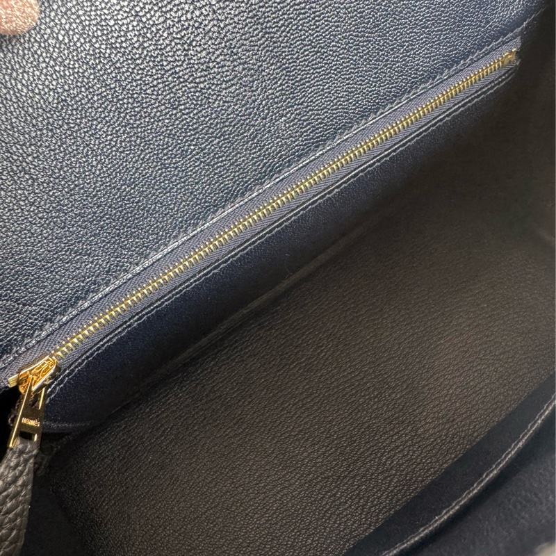 Hermes深藍色金釦Birkin25-18