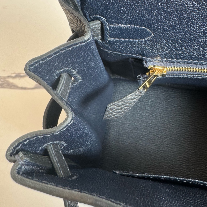 Hermes深藍色金釦Birkin25-19