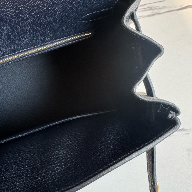 Hermes深藍色金釦Birkin25-20