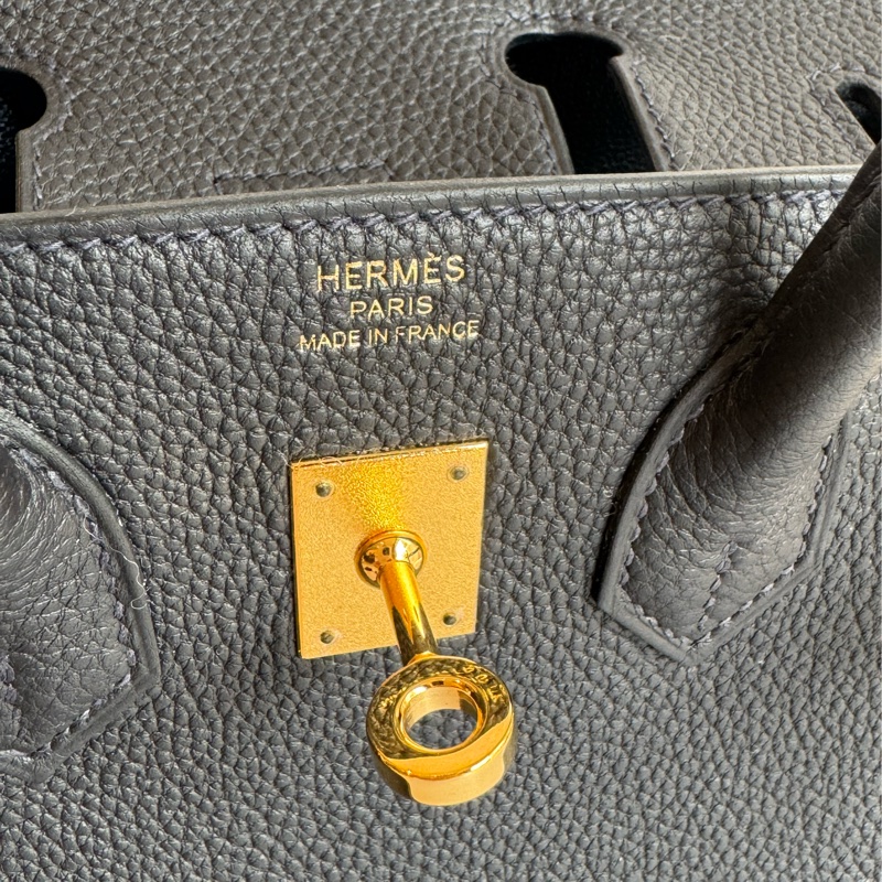 Hermes深藍色金釦Birkin25-10