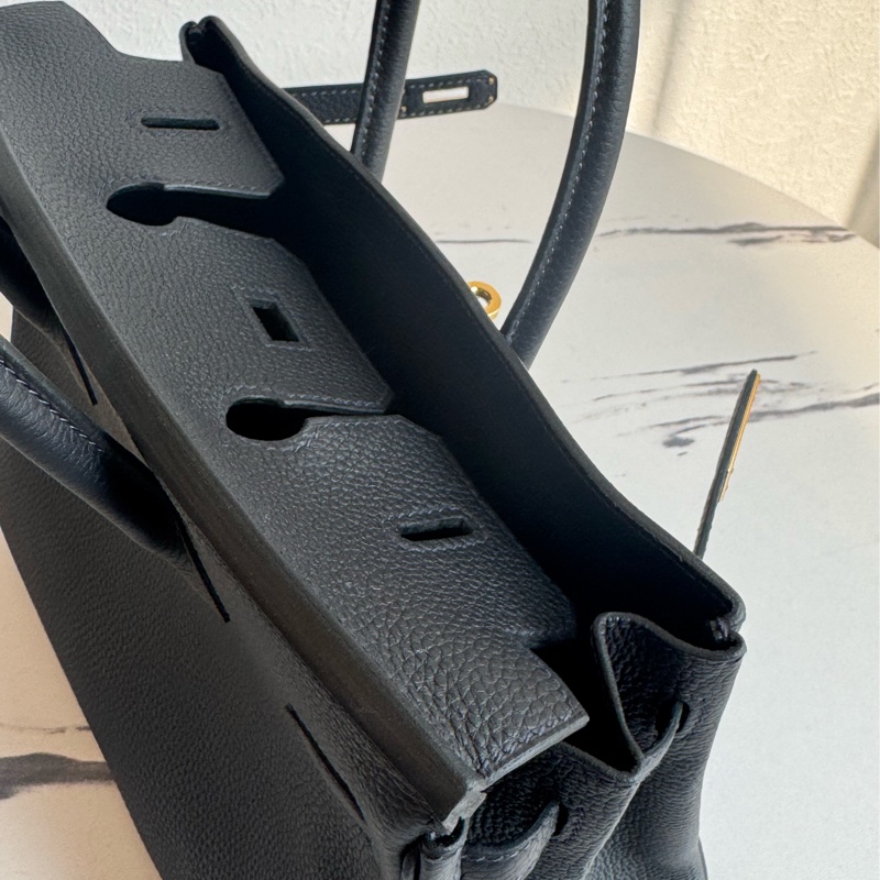 Hermes深藍色金釦Birkin25-11