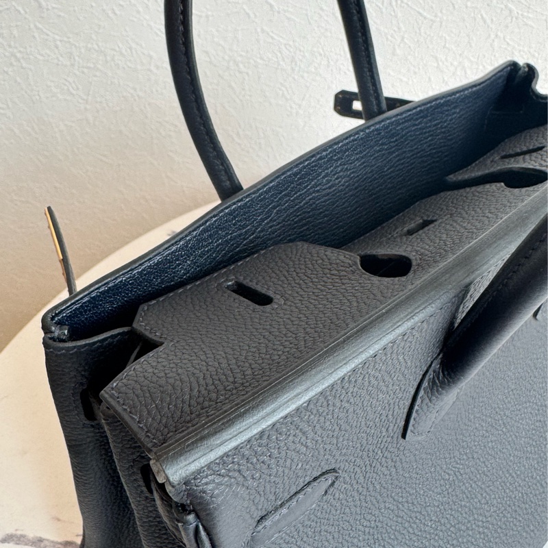 Hermes深藍色金釦Birkin25-12