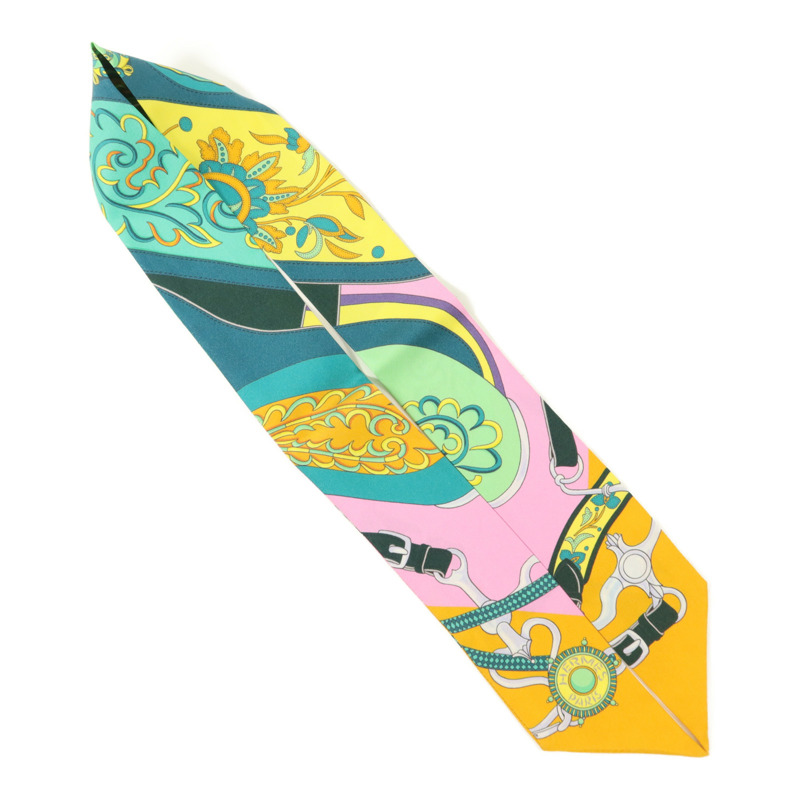 HERMES 絲質Twilly絲巾-3