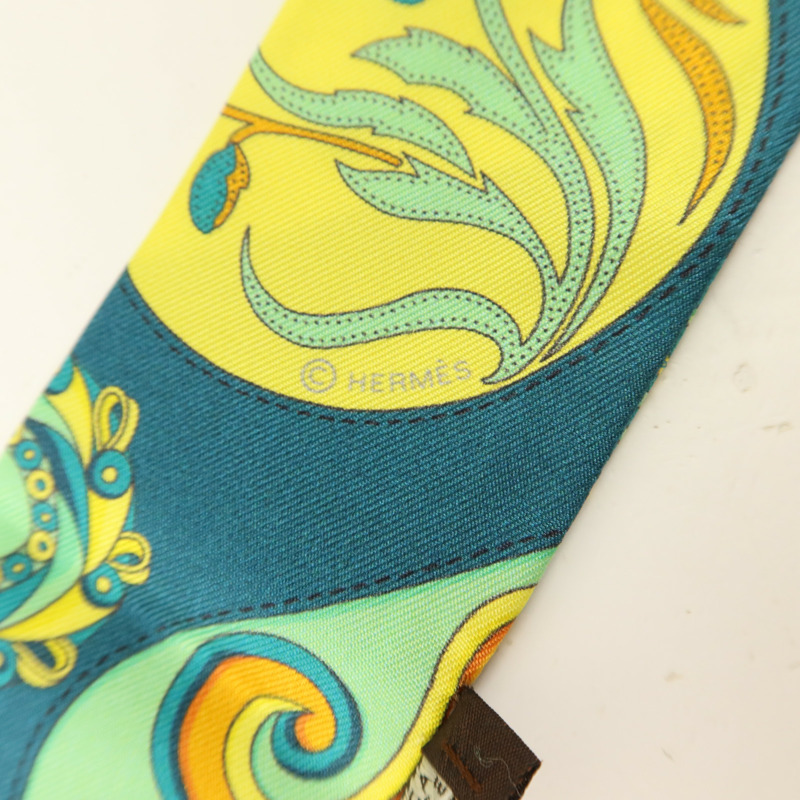 HERMES 絲質Twilly絲巾-5