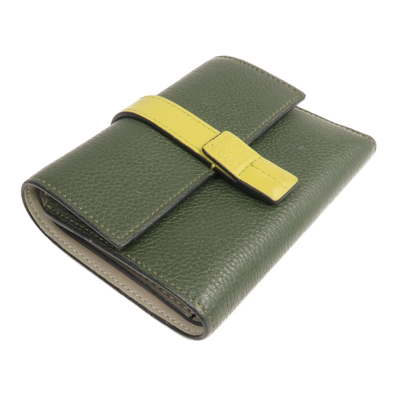 LOEWE 牛皮皮革Small Vertical Wallet錢包-3