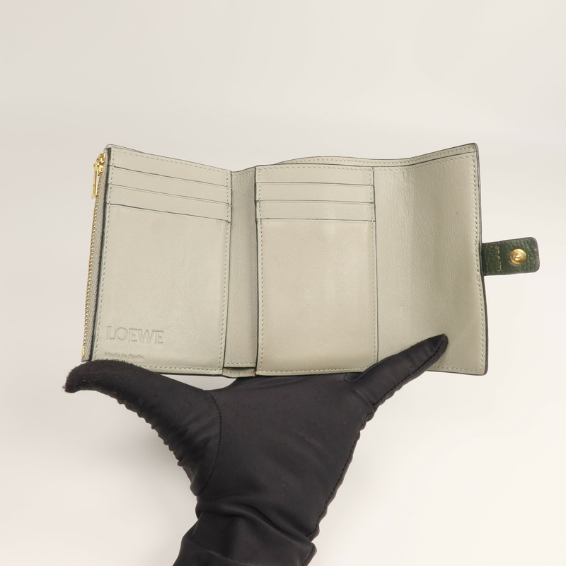 LOEWE 牛皮皮革Small Vertical Wallet錢包-6