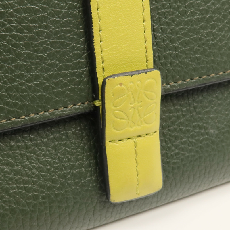 LOEWE 牛皮皮革Small Vertical Wallet錢包-13