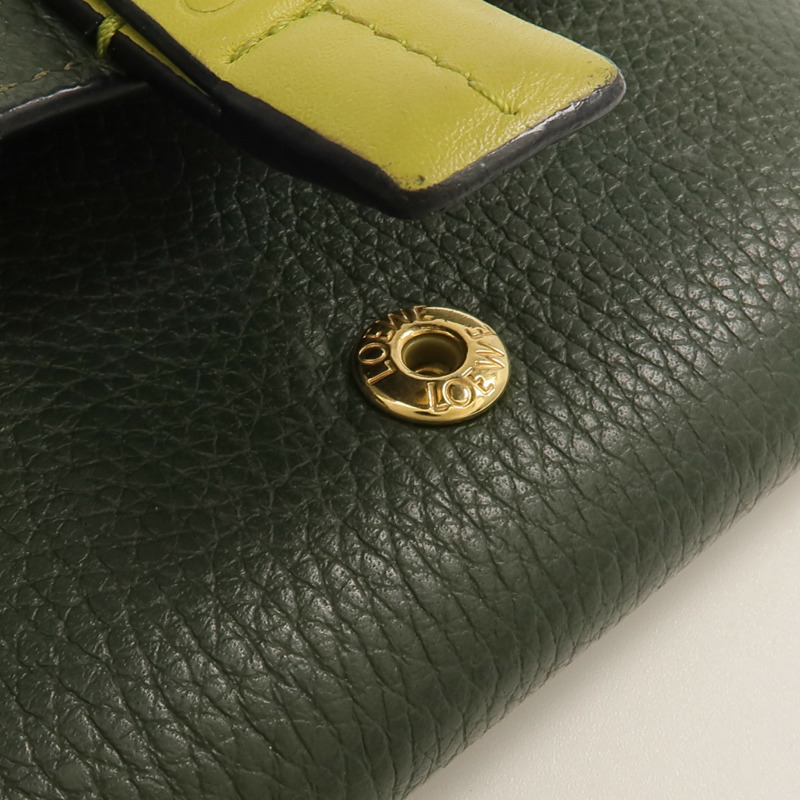 LOEWE 牛皮皮革Small Vertical Wallet錢包-14