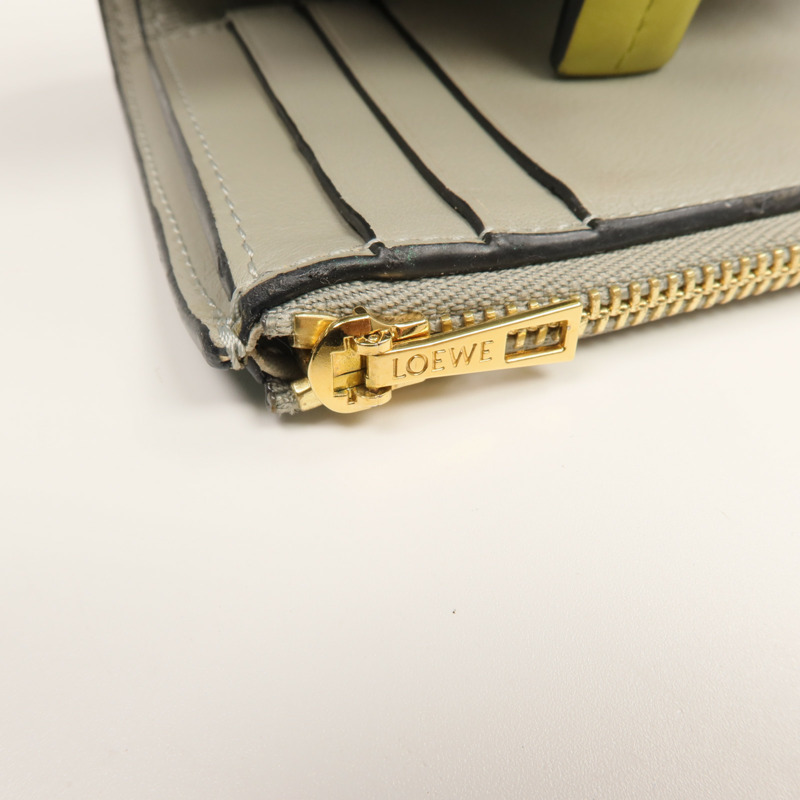 LOEWE 牛皮皮革Small Vertical Wallet錢包-15