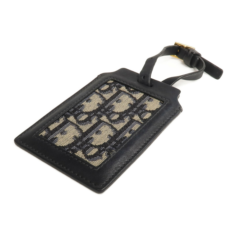 Dior 帆布/牛皮皮革Luggage Tag行李標籤-3
