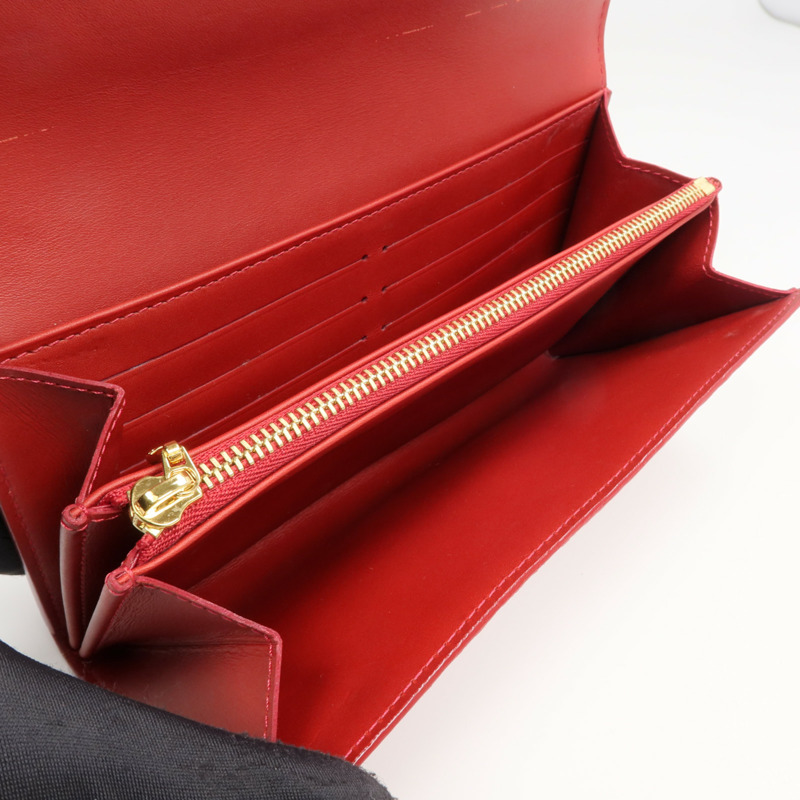 LOUIS VUITTON Monogram Vernis Portefeuille Sarah長錢包-7