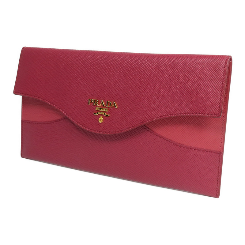 PRADA 牛皮皮革Long Wallet長錢包-1