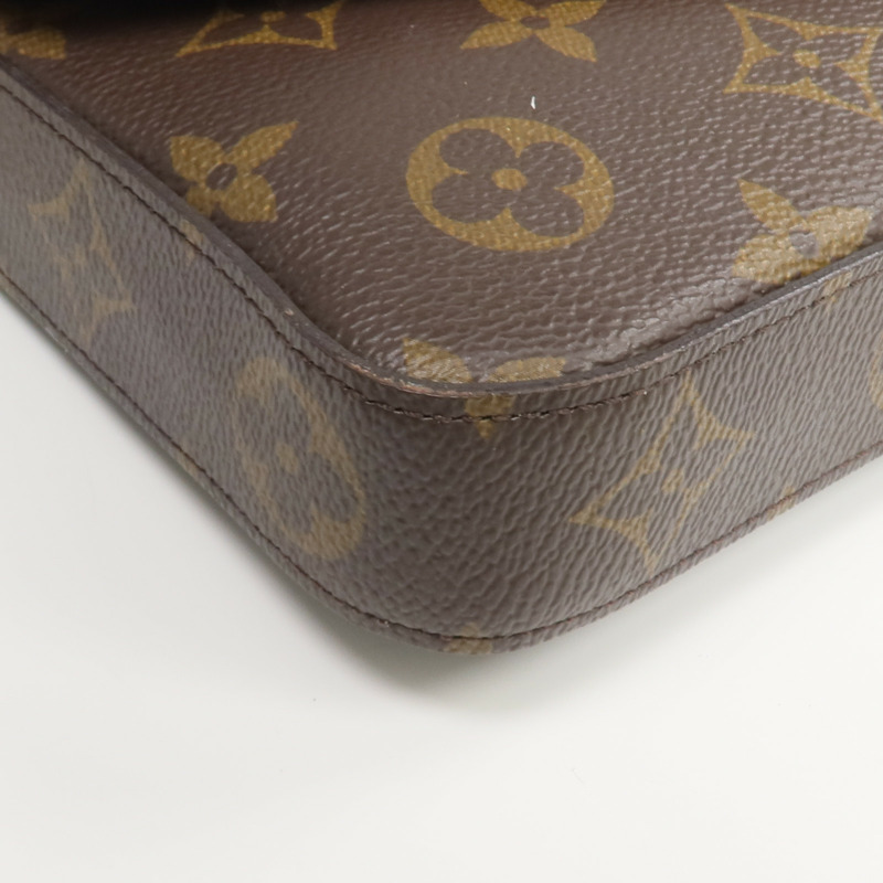 LOUIS VUITTON Monogram Pochette Felicie金扣鏈帶肩背袋-11