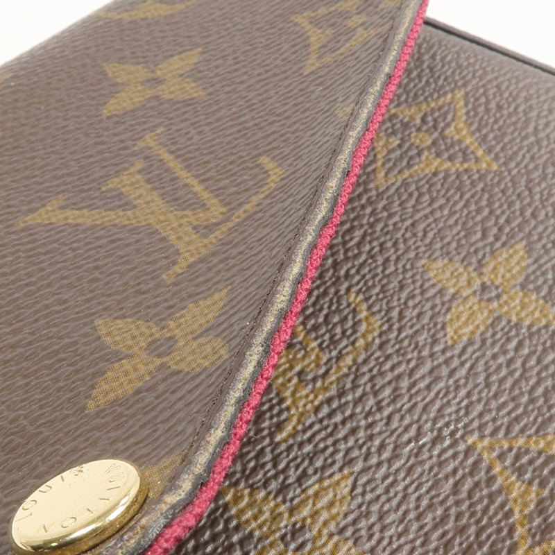LOUIS VUITTON Monogram Pochette Felicie金扣鏈帶肩背袋-15