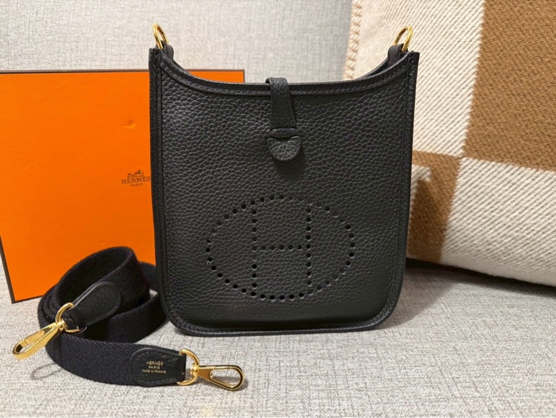 Hermes mini Evelyne 黑金-0