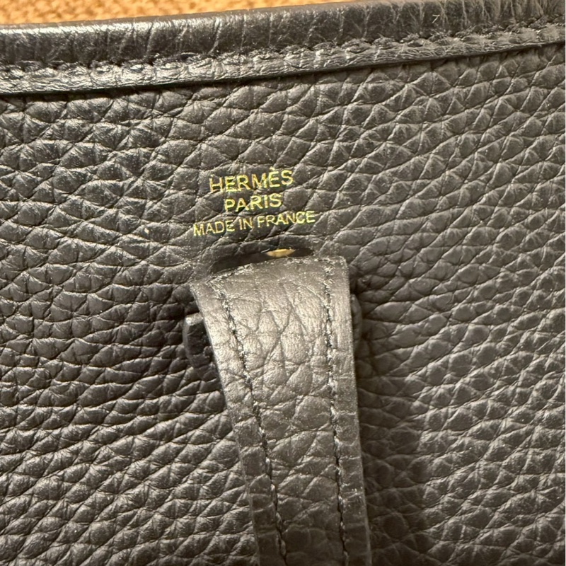 Hermes mini Evelyne 黑金-2