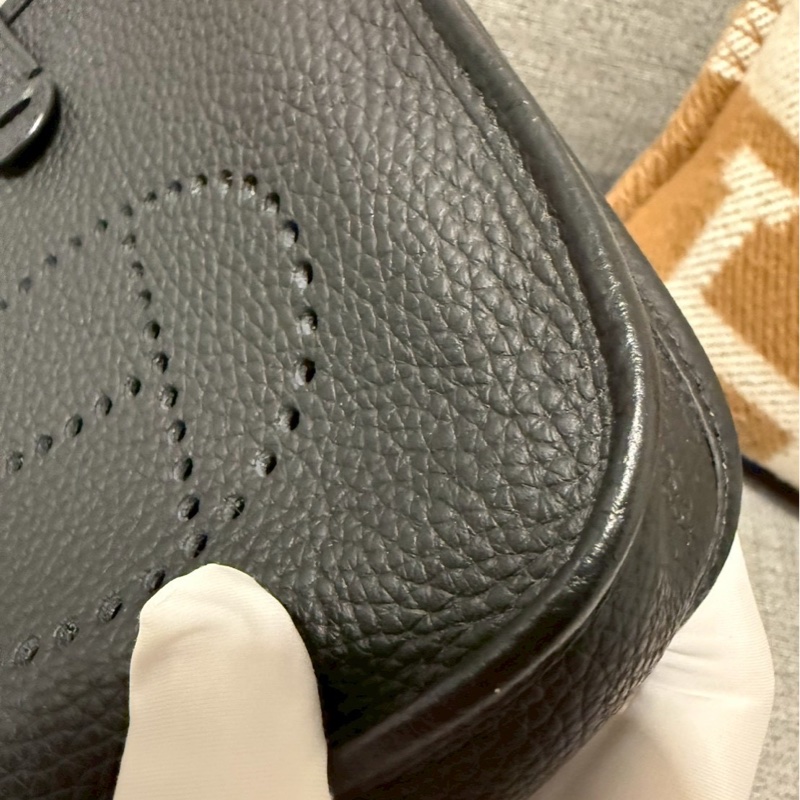 Hermes mini Evelyne 黑金-3