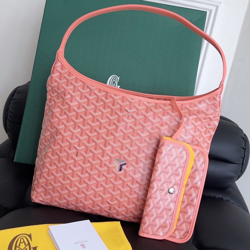 【全新品】 Goyard 戈雅hobo子母包 24年限定色 超美櫻花粉-1