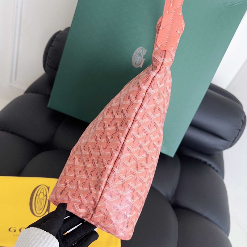 【全新品】 Goyard 戈雅hobo子母包 24年限定色 超美櫻花粉-6