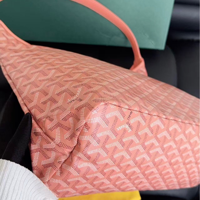 【全新品】 Goyard 戈雅hobo子母包 24年限定色 超美櫻花粉-12