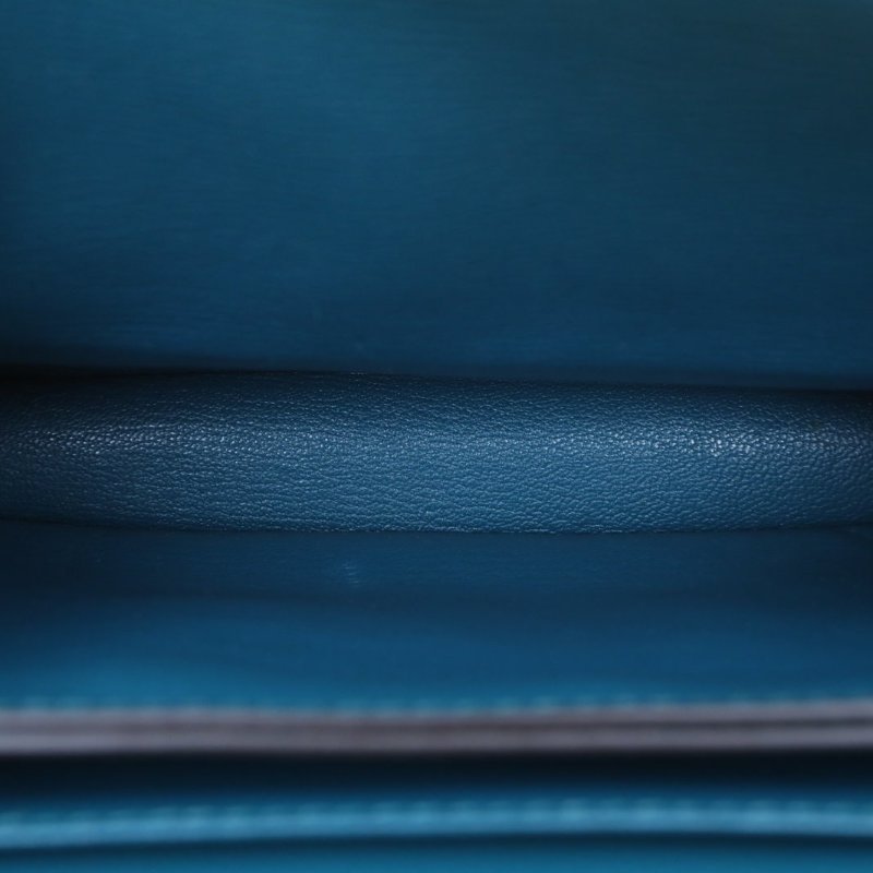 HERMES Roulis豬鼻子23博斯普魯斯綠EC皮D刻金扣肩背包-2