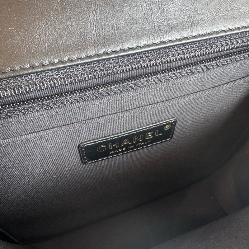Chanel 黑菱格口蓋後背包  上身超美❤️‍🔥❤️‍🔥-25