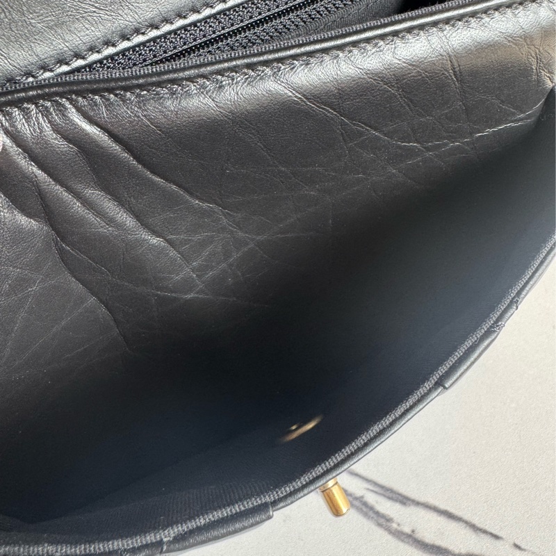 Chanel 黑菱格口蓋後背包  上身超美❤️‍🔥❤️‍🔥-26