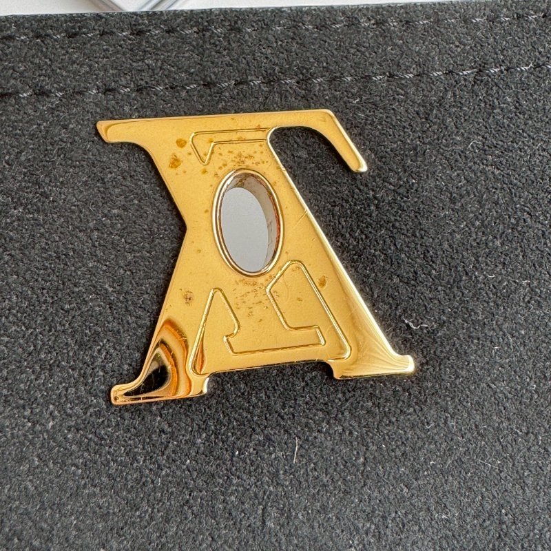 ‼️出門輕鬆帶💫 LV 米白皮革手機鏈包-15