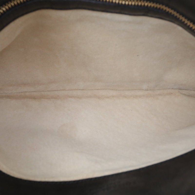 BOTTEGA VENETA 拼色羊皮金扣編織腋下包肩背包-2