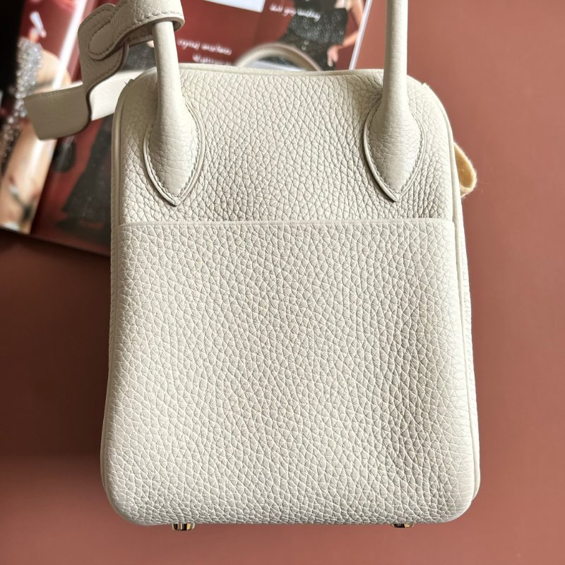B刻 割愛釋出 ::HERMES:: 愛馬仕 8L冰川白金釦LINDY 26-3